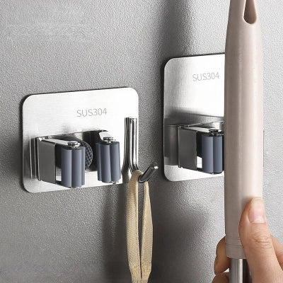 accroche-balai-mural-sans-percage-auto-adhesif-acier-inoxydable-argent-crochet-vadrouille-outils-jardinage-pince-a-balai-cuisine-salle-de-bain-jardin