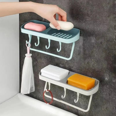 porte-savon-mural-couleurs-vives-sans-percage-double-compartiment-rangement-multifonction-salle-de-bain-cuisine