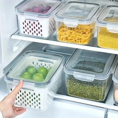 BOITE DE CONSERVATION ALIMENTAIRE | Freshbox™ - Must have du rangement-rangement frigo-couvercle transparent