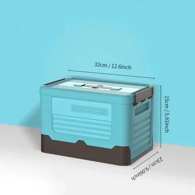 boîte-de-rangement-en-plastique-pliable-esthétique-bleu-dimensions