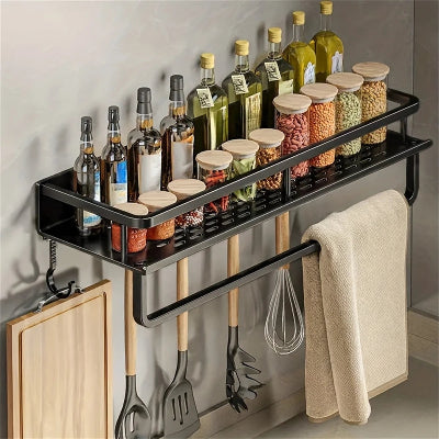 etagere-epices-aluminium-noir-crochets-porte-serviette-rangement-pour-accessoires-de-cuisine-salle-de-bain-multifonctionnel-50 cm